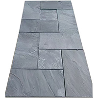 black slate patio stone 
